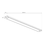 Listwa podszafkowa 60cm LED 18W 5CCT biała 014861
