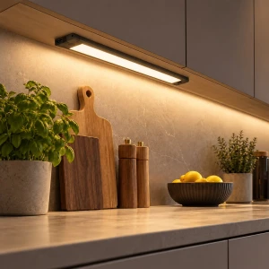 Listwa podszafkowa 42cm LED 12W 5CCT czarna 014840