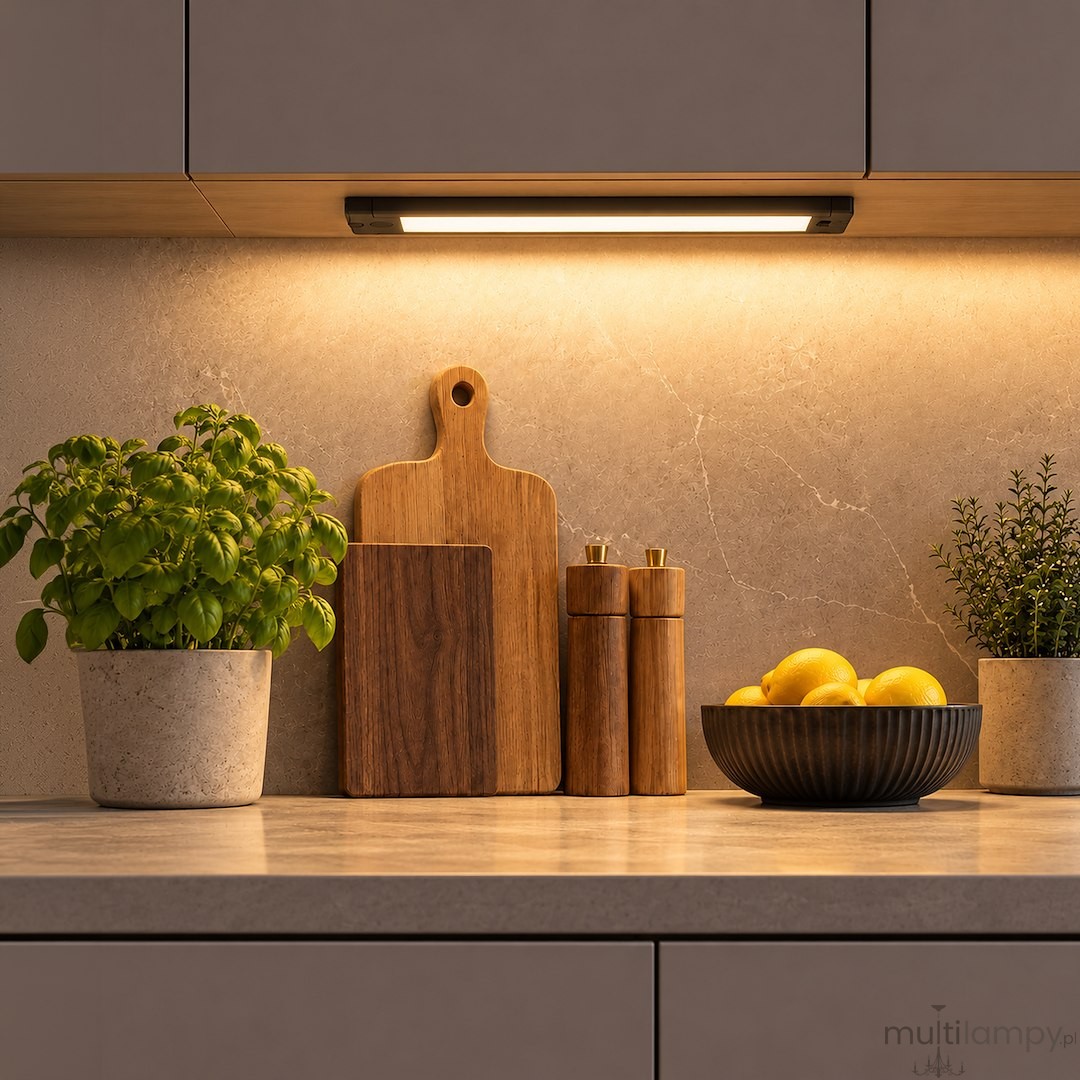 Listwa podszafkowa 42cm LED 12W 5CCT czarna 014840