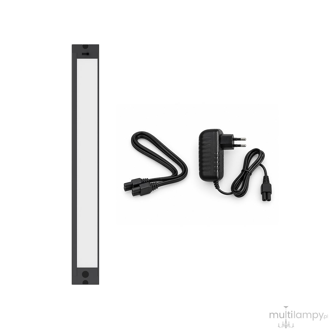 Listwa podszafkowa 42cm LED 12W 5CCT czarna 014840