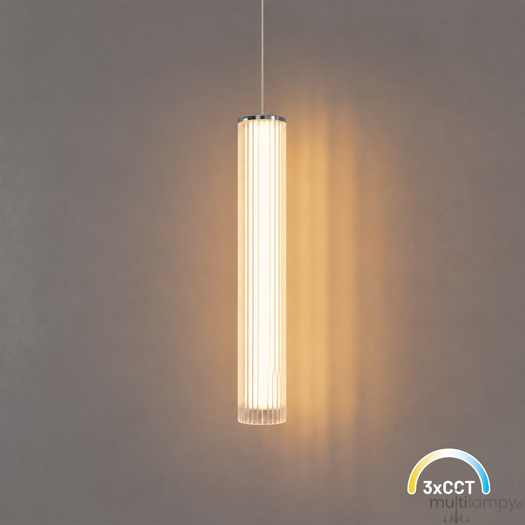 Trivia lampa wisząca LED 10W CCT IP44 chrom ML2730