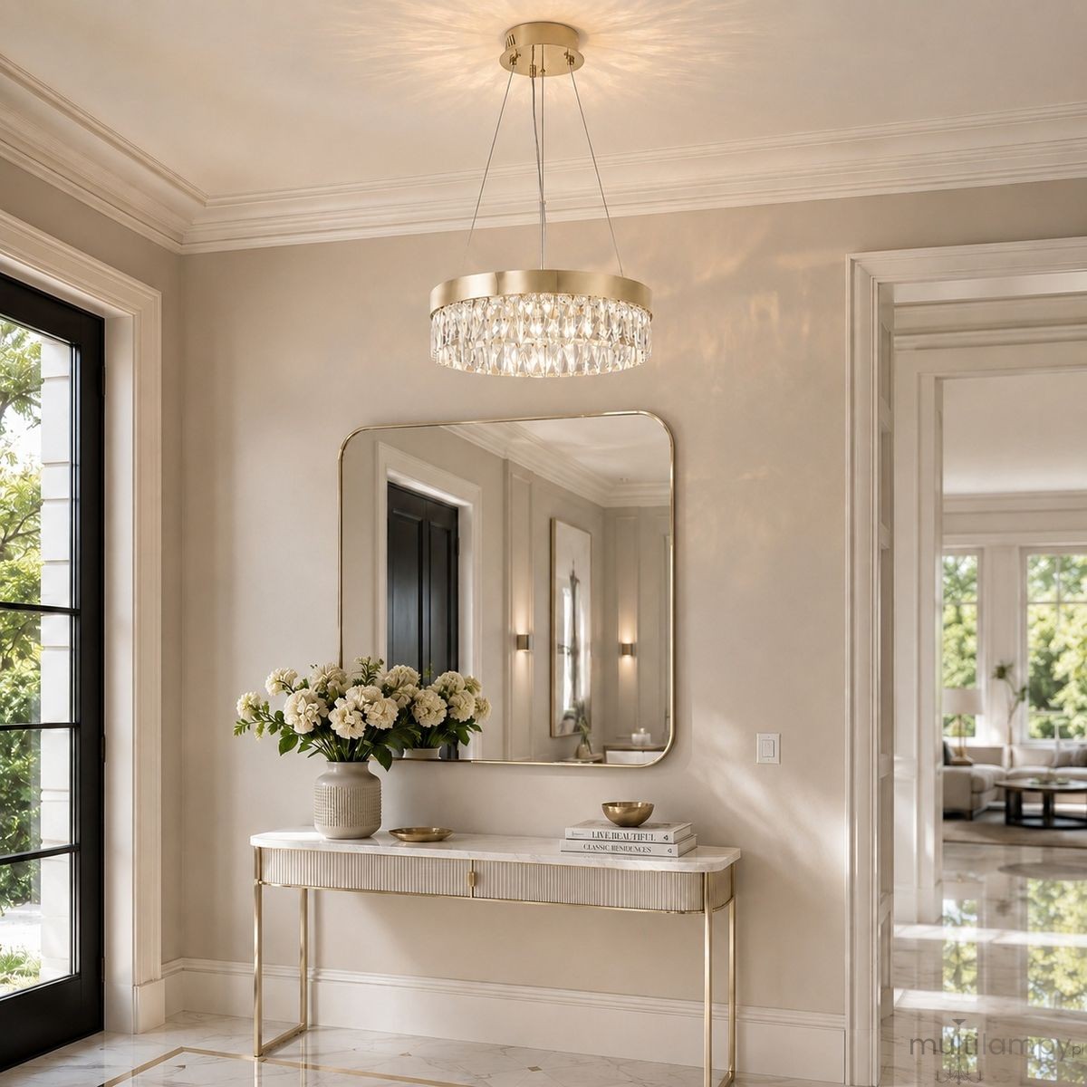 Alexis D40 lampa wisząca LED 10W złota ST-8876P-40 mirror gold