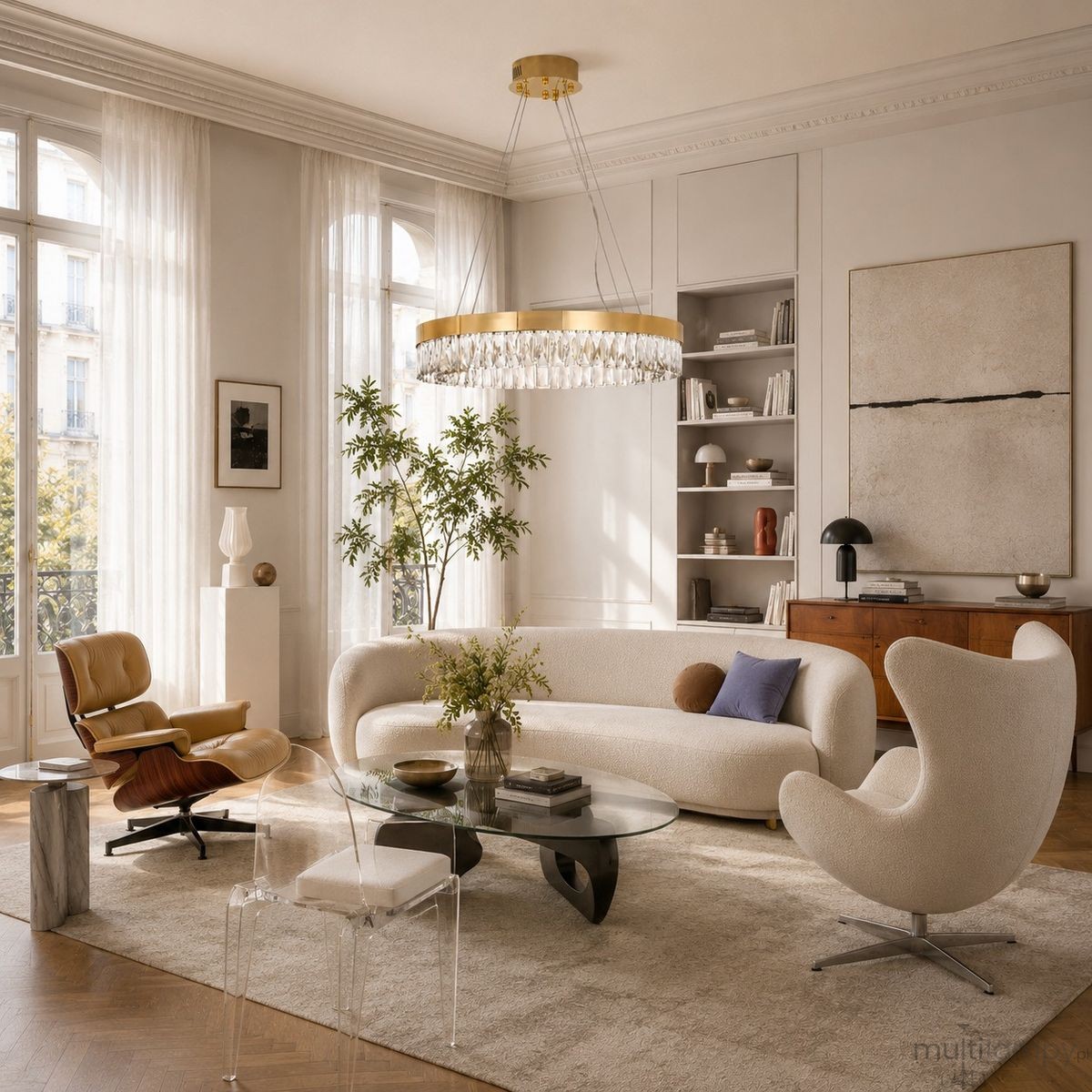 Alexis D60 lampa wisząca LED 15W złota ST-8876P-60 mirror gold