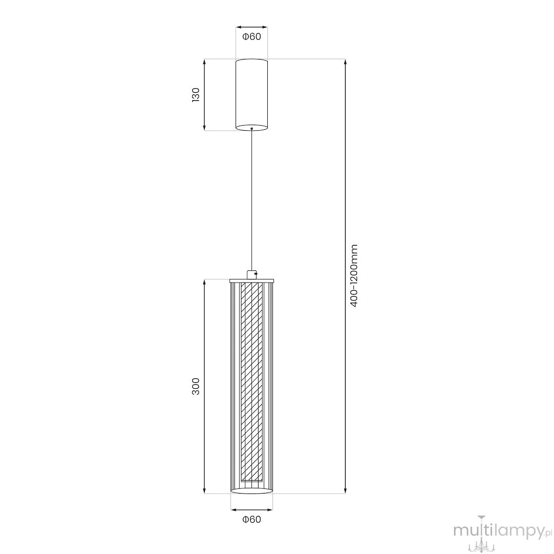 Trivia lampa wisząca LED 10W CCT IP44 złota ML2729