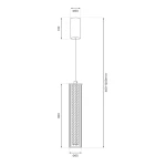 Trivia lampa wisząca LED 10W CCT IP44 złota ML2729