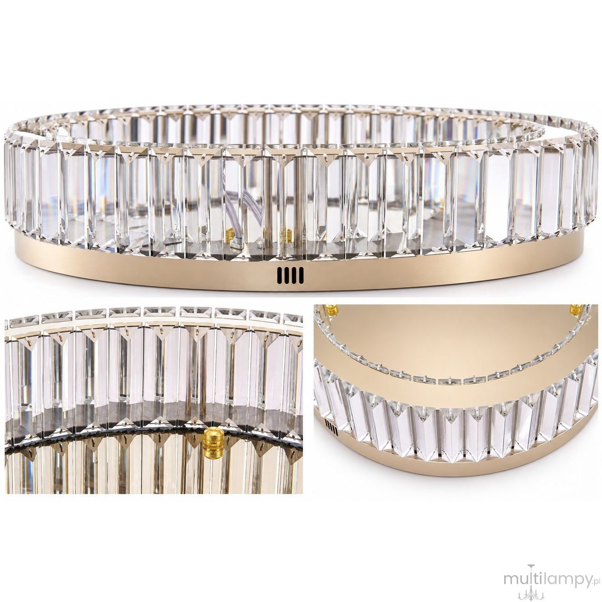 Apollo lampa sufitowa LED 12W złota ST-8876W-50