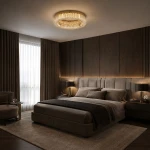 Apollo lampa sufitowa LED 12W złota ST-8876W-50