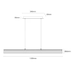 Trivia lampa wisząca LED 16W CCT IP44 złota ML2732