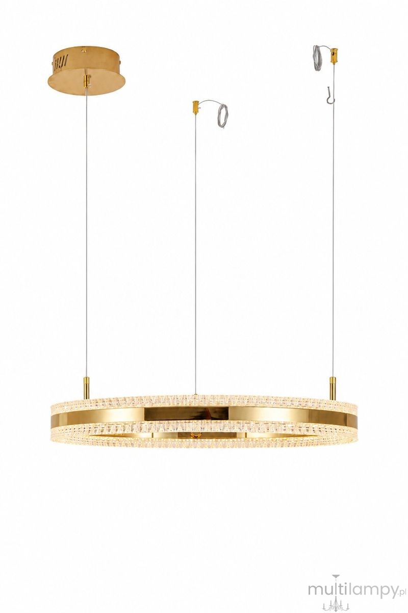 Arkadia D60 lampa wisząca LED 30W 3000K złota ST-6376-60 mirror gold