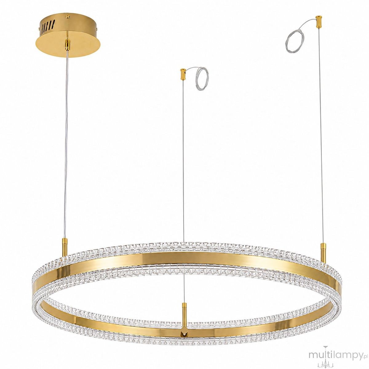 Arkadia D80 lampa wisząca LED 40W 3000K złota ST-6376-80 mirror gold