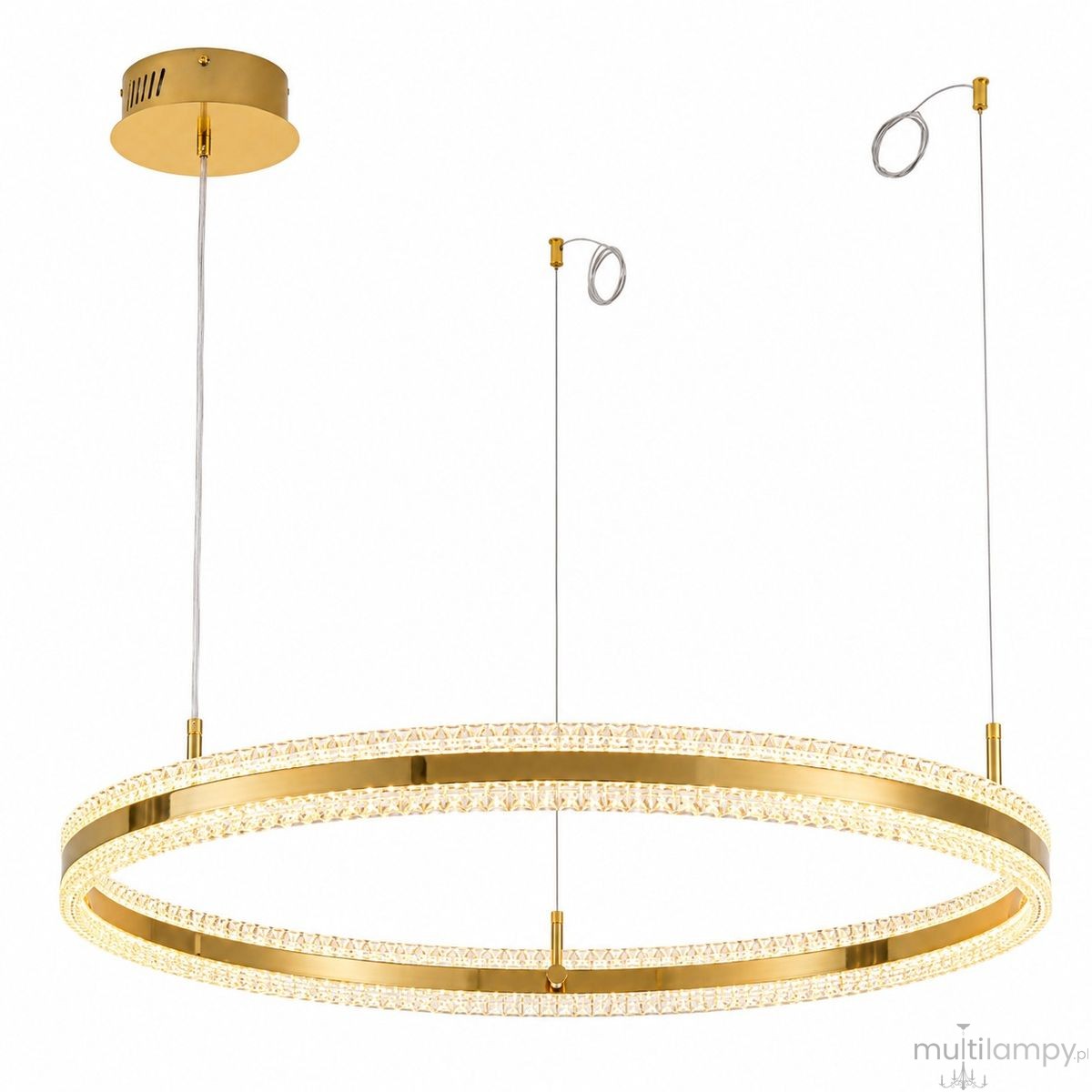Arkadia D80 lampa wisząca LED 40W 3000K złota ST-6376-80 mirror gold