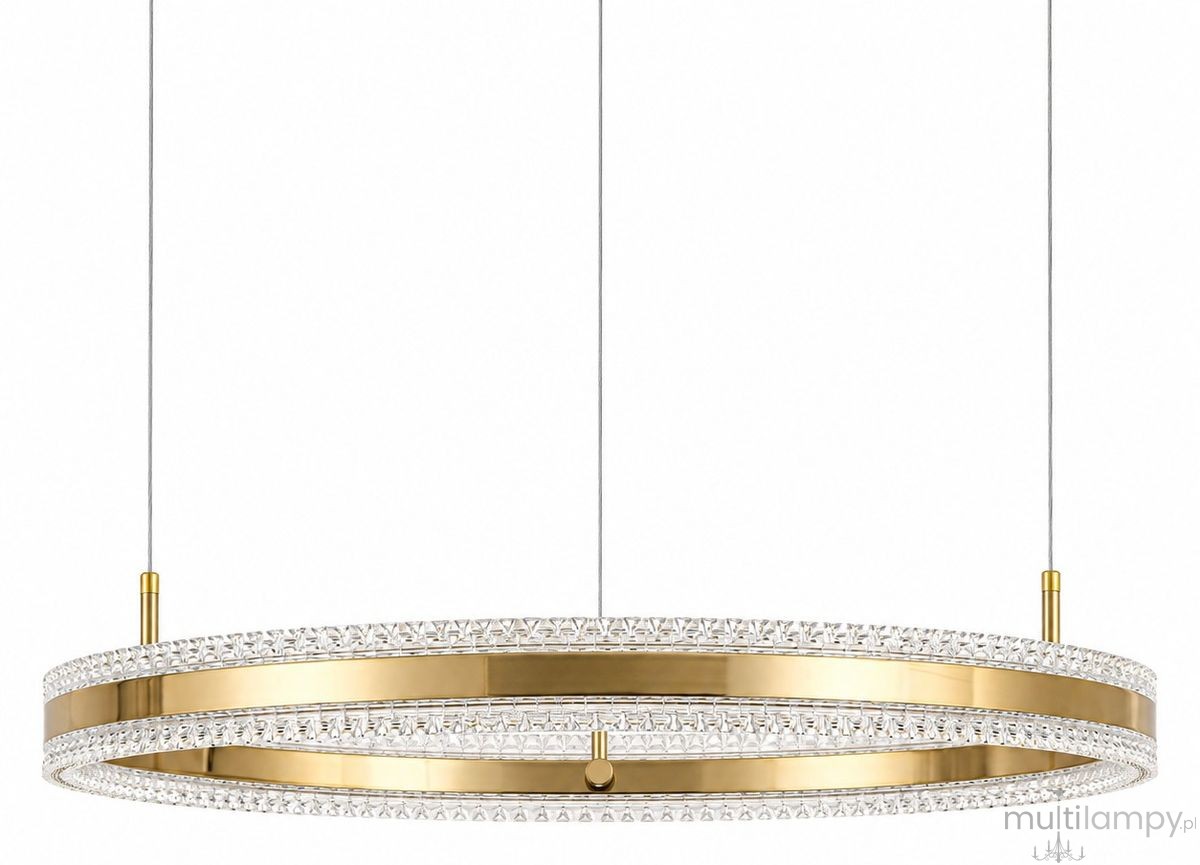 Arkadia D80 lampa wisząca LED 40W 3000K złota ST-6376-80 mirror gold