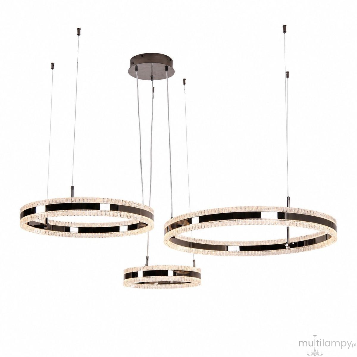 Arkadia lampa wisząca 3xLED 95W 3000K tytanowa ST-6376-40+60+80 tytan