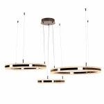 Arkadia lampa wisząca 3xLED 95W 3000K tytanowa ST-6376-40+60+80 tytan