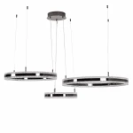 Arkadia lampa wisząca 3xLED 95W 3000K tytanowa ST-6376-40+60+80 tytan