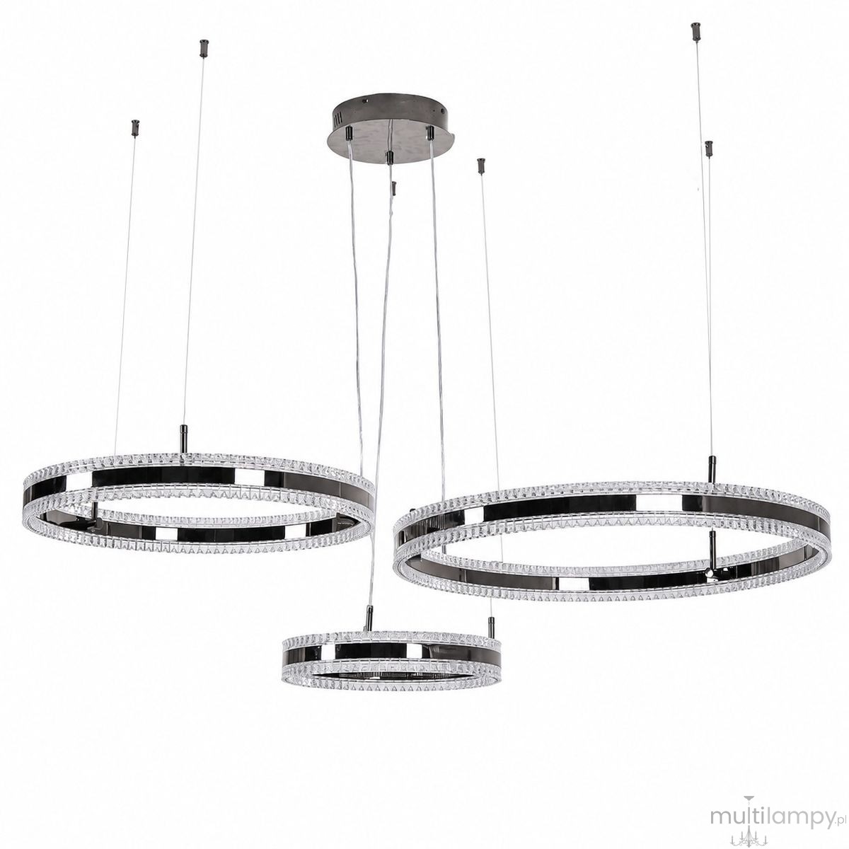 Arkadia lampa wisząca 3xLED 95W 3000K tytanowa ST-6376-40+60+80 tytan