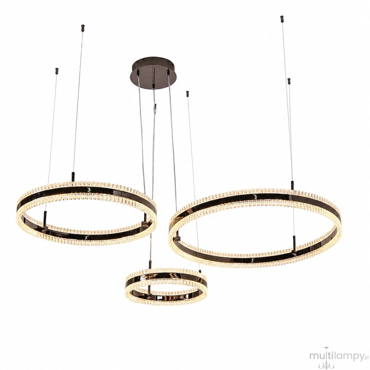 Arkadia lampa wisząca 3xLED 95W 3000K tytanowa ST-6376-40+60+80 tytan