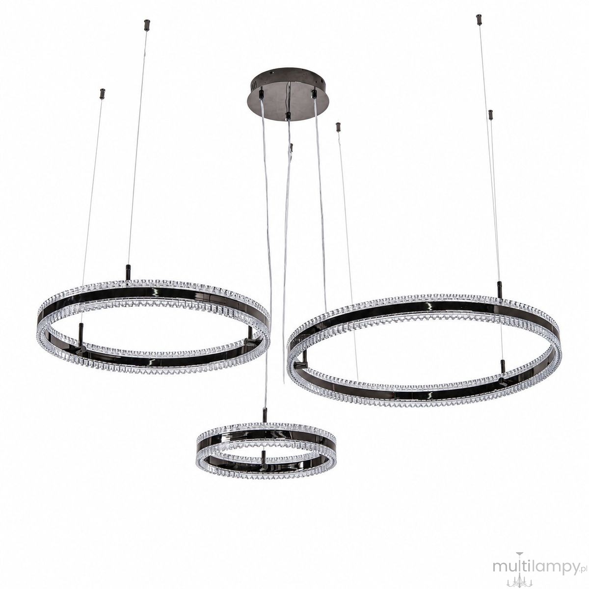Arkadia lampa wisząca 3xLED 95W 3000K tytanowa ST-6376-40+60+80 tytan