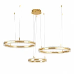 rkadia lampa wisząca 3xLED 95W 3000K złota ST-6376-40+60+80 mirror gold