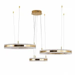 rkadia lampa wisząca 3xLED 95W 3000K złota ST-6376-40+60+80 mirror gold