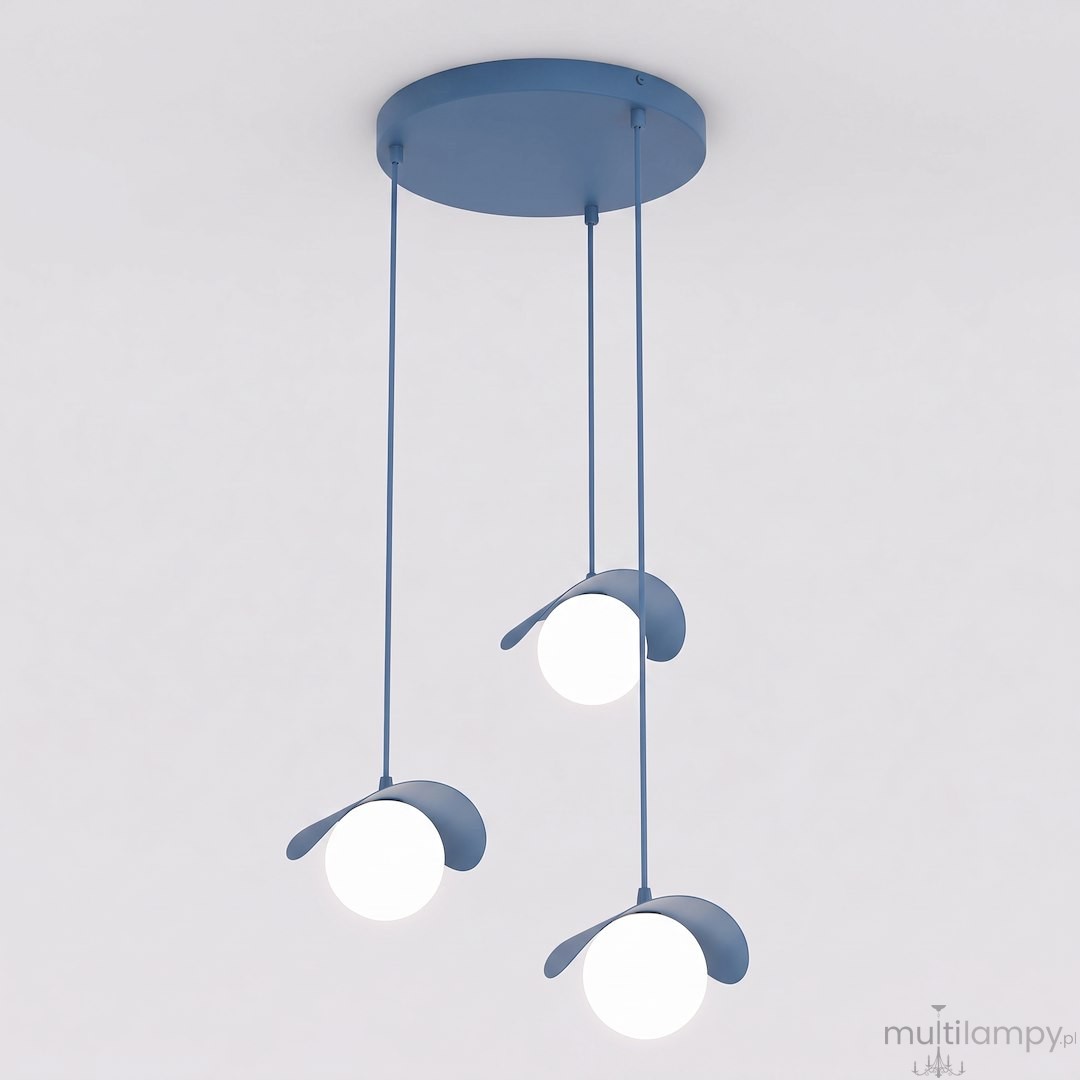 Ritual lampa wisząca 3xG9 niebieska 1896/3PREM