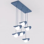 Ritual lampa wisząca 6xG9 niebieska 1896/6