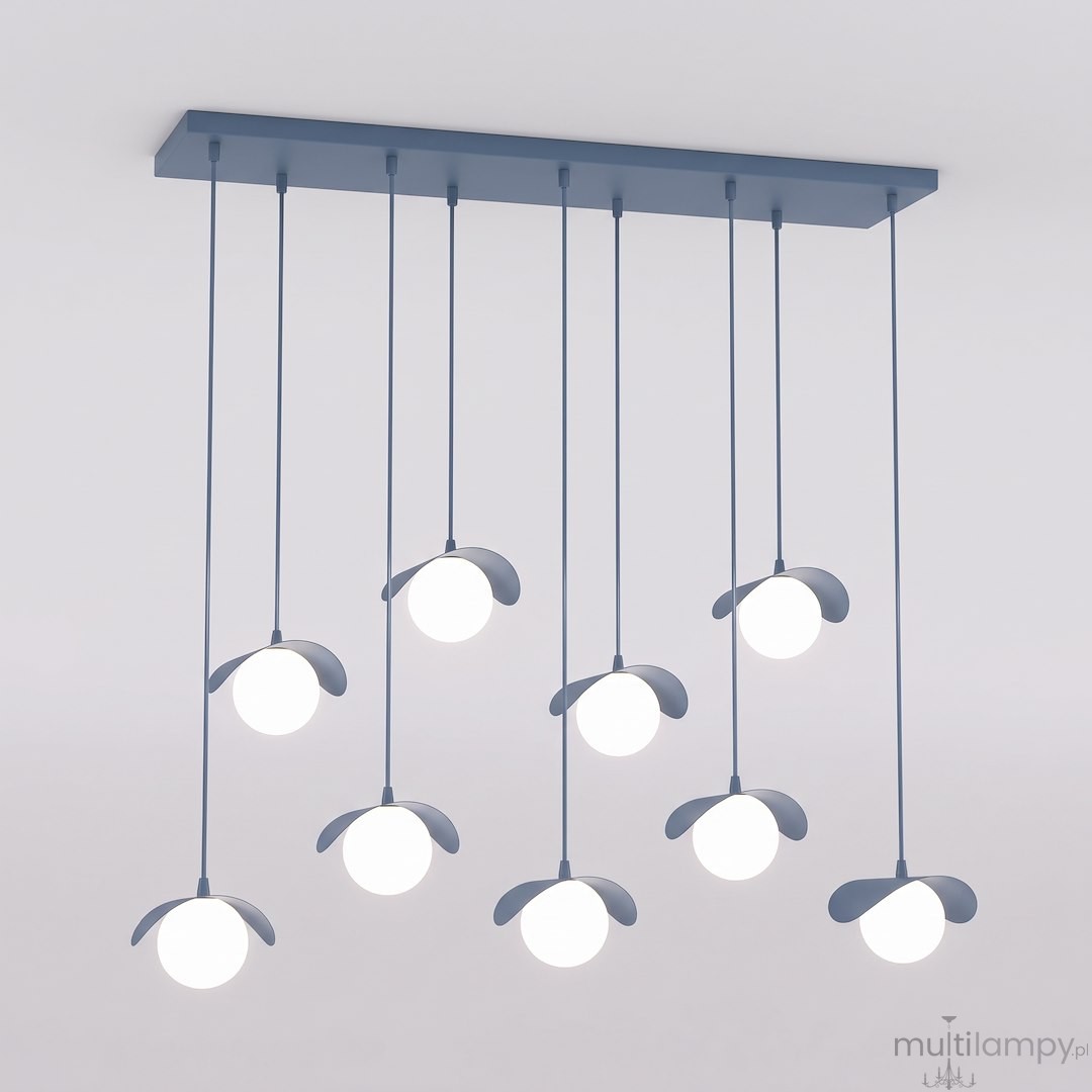 Ritual lampa wisząca 9xG9 niebieska 1896/9