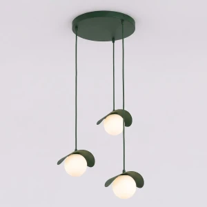 Ritual lampa wisząca 3xG9 zielona oliwka 1897/3PREM
