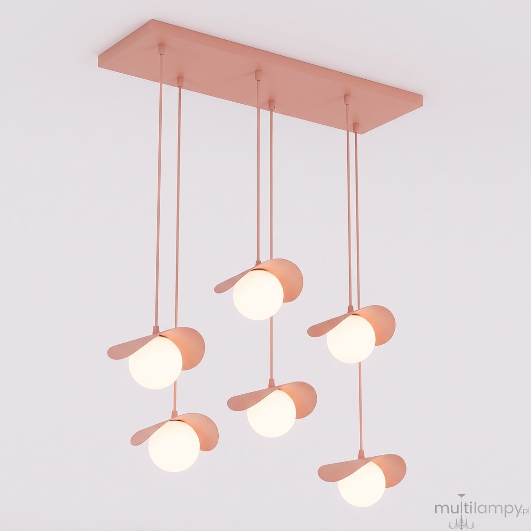 Ritual lampa wisząca 6xG9 koral 1898/6