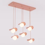 Ritual lampa wisząca 6xG9 koral 1898/6