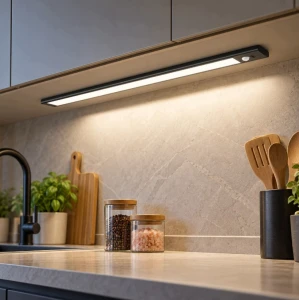 Kumo listwa podszafkowa LED 40cm USB z czujnikiem ruchu czarna