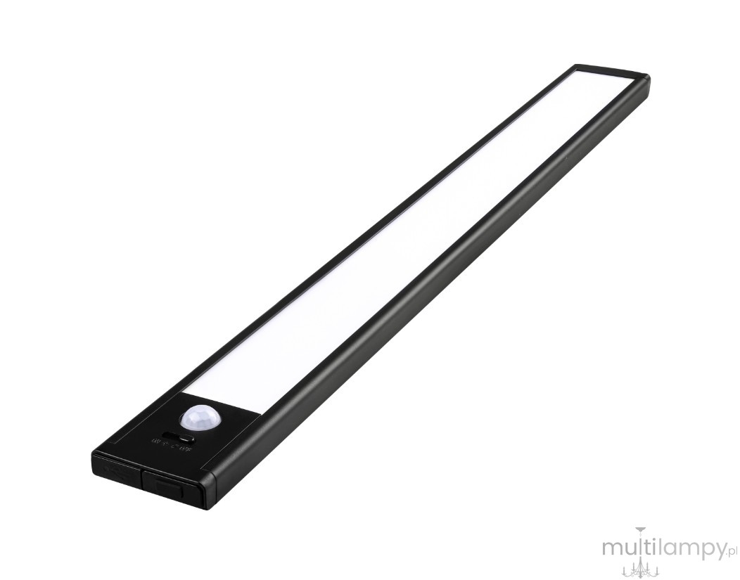 Kumo listwa podszafkowa LED 40cm USB z czujnikiem ruchu czarna