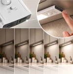 Kumo listwa podszafkowa LED 40cm USB z czujnikiem ruchu srebrna