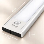 Kumo listwa podszafkowa LED 40cm USB z czujnikiem ruchu srebrna