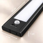 Kumo listwa podszafkowa LED 80cm USB z czujnikiem ruchu czarna