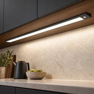 Kumo listwa podszafkowa LED 80cm USB z czujnikiem ruchu czarna