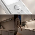 Kumo listwa podszafkowa LED 80cm USB z czujnikiem ruchu srebrna