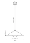 Mono D40 lampa wisząca 1xE14 niebieska 1879/1M