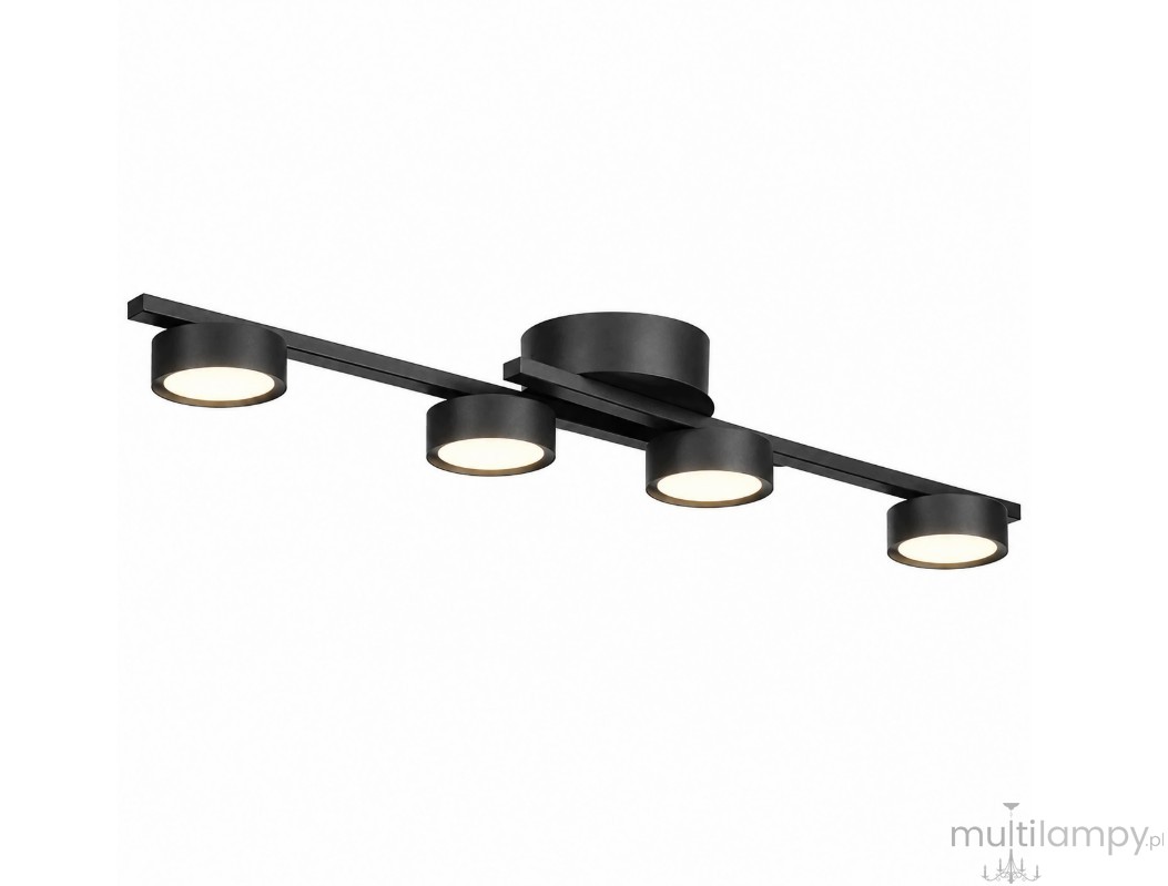 Asteria lampa sufitowa 4xGX53 czarna