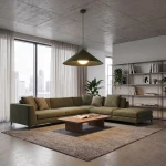 Mono D50 lampa wisząca 1xE14 zielona oliwka 1881/1L