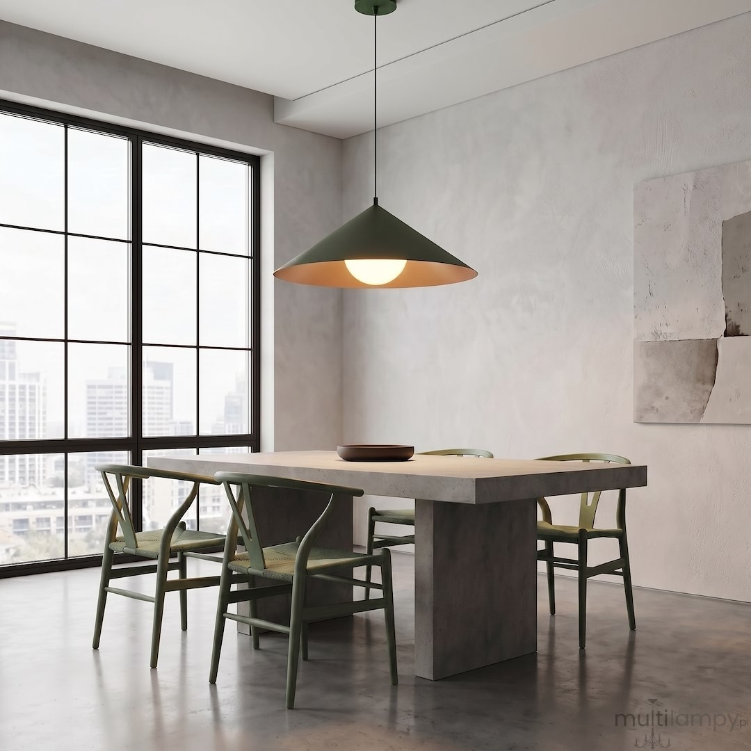 Mono D50 lampa wisząca 1xE14 zielona oliwka 1881/1L