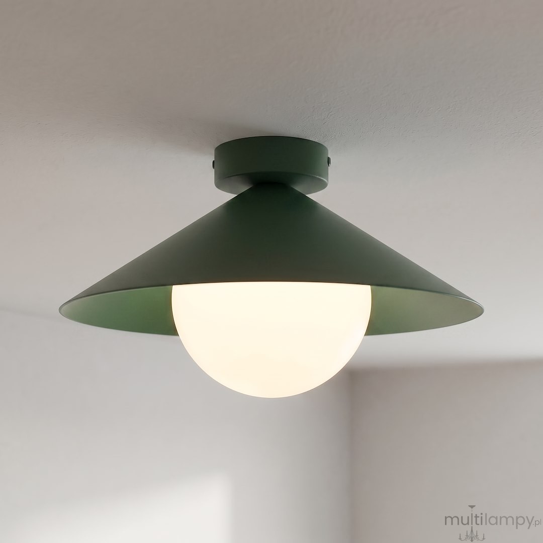 Mono D30 lampa sufitowa 1xE14 zielona oliwka 1880/1S