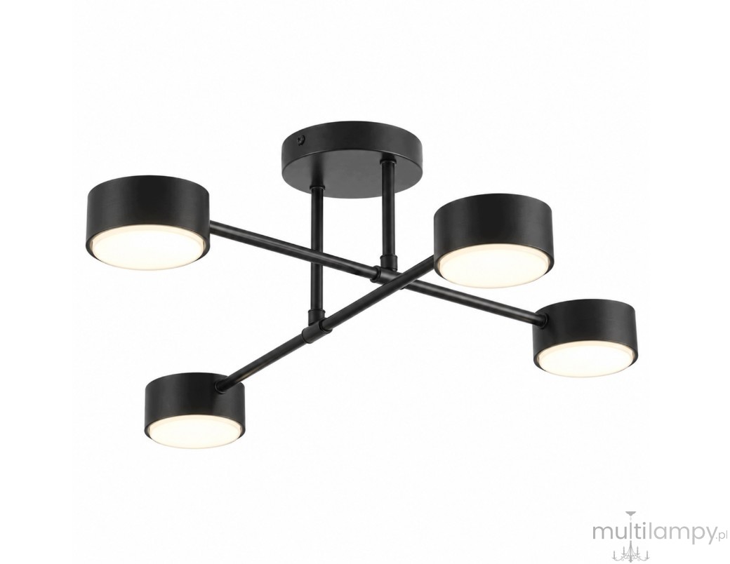 Komi lampa sufitowa 4xGX53 czarna
