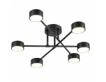 Komi lampa sufitowa 6xGX53 czarna