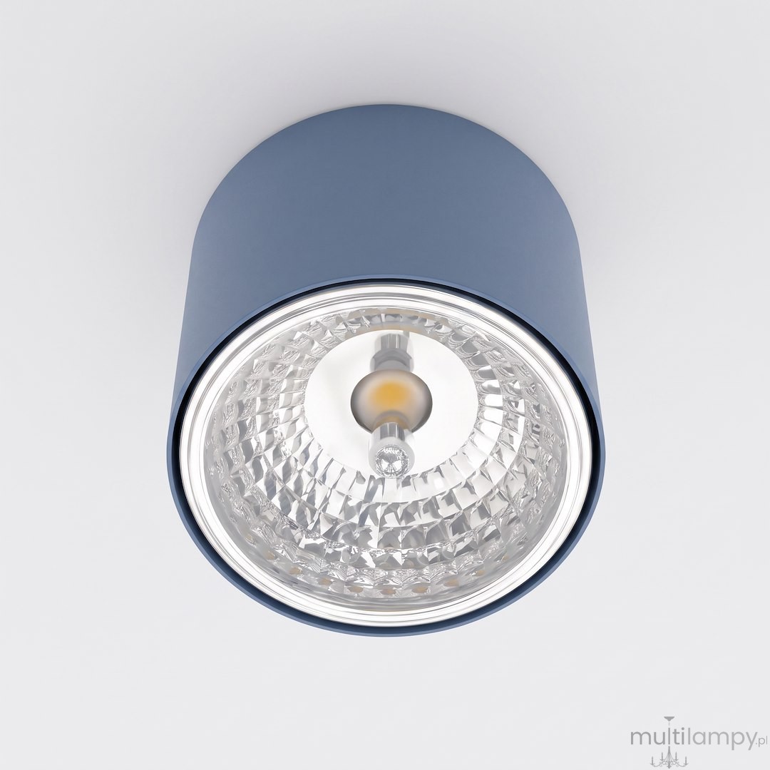 Nano lampa sufitowa 1xGU10 AR111 niebieska 1884/1