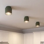 Nano lampa sufitowa 1xGU10 AR111 zielona oliwka 1885/1