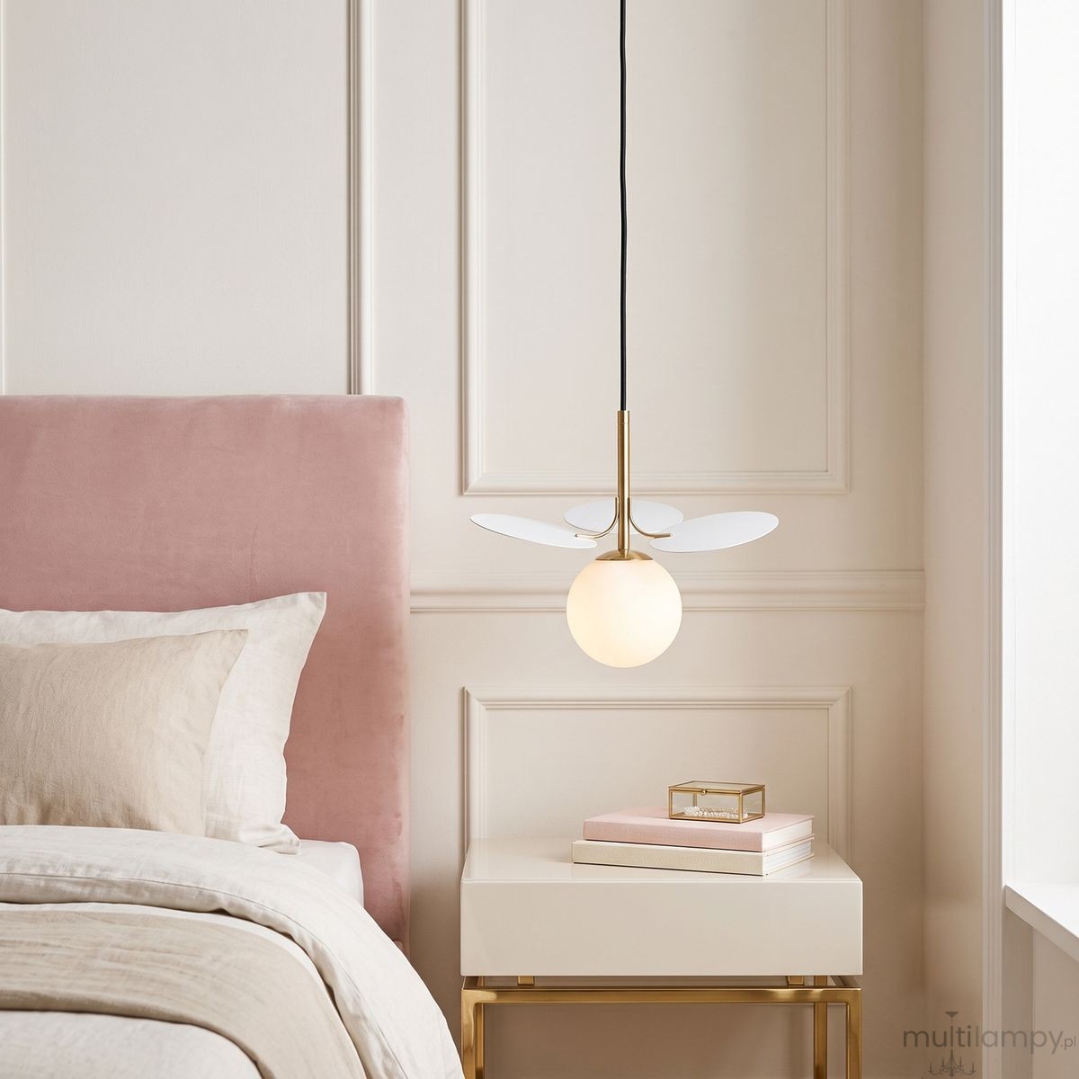 Chic-1 lampa wisząca G9 złota biała ST-DL-2969P1