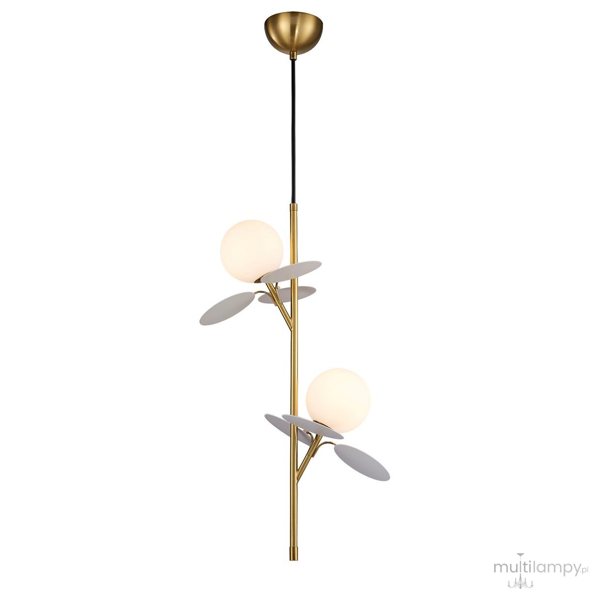 Chic-2 lampa wisząca 2xG9 złota biała ST-DL-2969P2