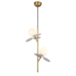 Chic-2 lampa wisząca 2xG9 złota biała ST-DL-2969P2
