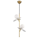 Chic-2 lampa wisząca 2xG9 złota biała ST-DL-2969P2
